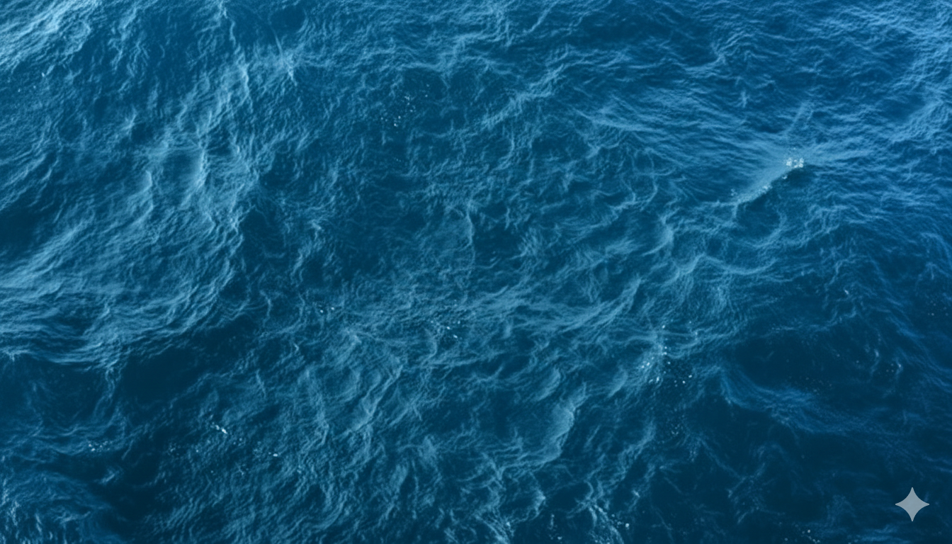 Aerial view of the deep blue Andaman Sea